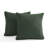 Decorative Compression Hunter Green Corduroy Square Throw Pillow Covers With Inserts-108211494