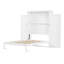Lit escamotable, lit escamotable en bois avec 2 garde-robes et tablette de rangement, cadre de lit plateforme pliable multifonctionnel, aucun sommier tapissier requis-2098198861-2098198858
