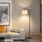 63'' Floor Lamp with Dimmable Bulb and Remote Control
