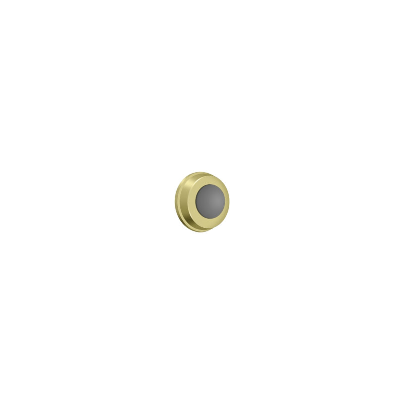 Door Stop, Polished Brass