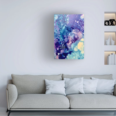 Art mural sur toile tendue - "Luminescent Profondeurs" Amy Tieman pour décoration de salon, de chambre à coucher ou de bureau - 22 x 32