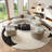 Semi-circular curved shaped movable corner sofa