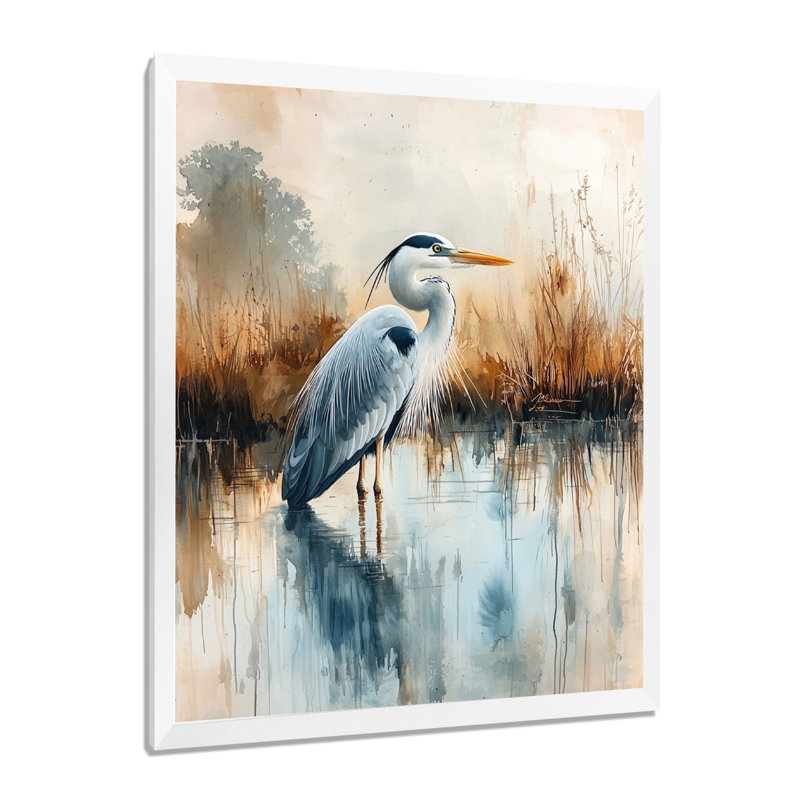Avione - Animals Wall Art Prints, H 44 po x l 34 po, Blanc, Picture Framed