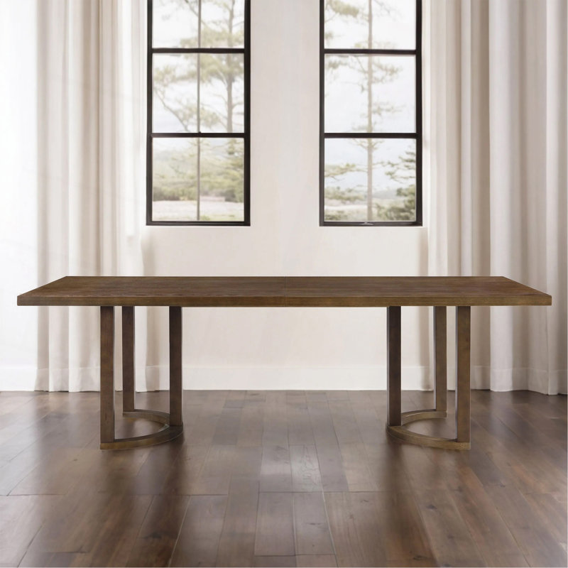 Dining Table, Sleek Modern Style, Updates Home, Walnut, 30" H x 95" L x 39" W