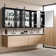 Carowyn 80 Inch Lighted Medicine Cabinet with Mirror Adjustable Shelves Surface Mount Frameless and LED Lighting