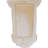 Endurathane Nadia Leaf Corbel, 7 1/4"W x 3"D x 10 1/8"H, Factory Primed