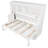 Twin Size Wall Bed with Desk and Storage, Murphy Cabinet Bed with Shelves - White Finish, No Box Spring Required-1079310017