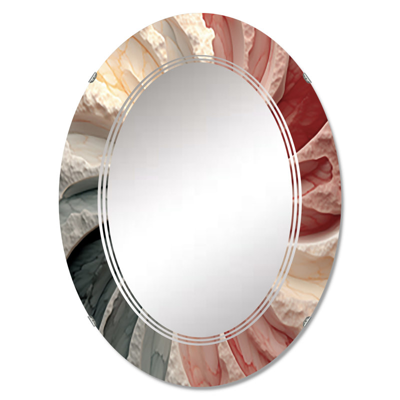 Lorangview - Miroir mural moderne ovale, 36 po x 24 po