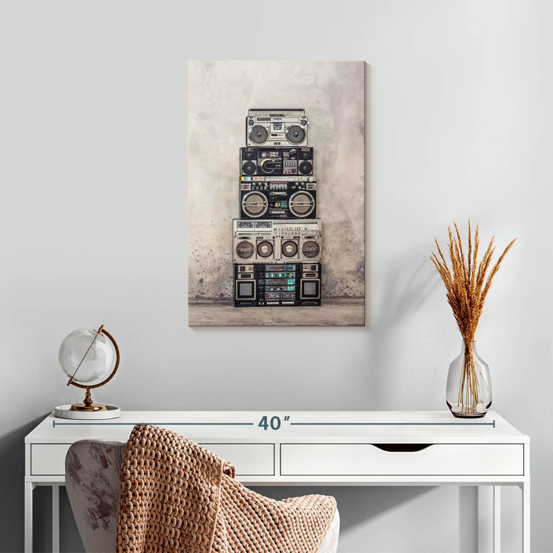 Abarca Boombox Stack, 24" H x 16" W
