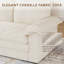 Modern Oversize Sofa 265cm Corduroy Sofa with 4 Seats No Tool Assembly Multi-Layered Cushion-1909445556