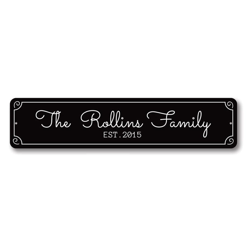 Plaque en aluminium Newlywed, H 6 po x l 24 po x P 0,06 po