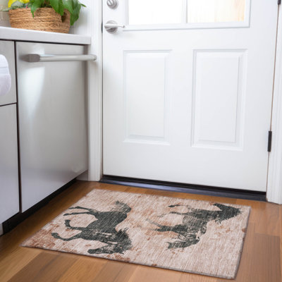 Tapis paprika intérieur / extérieur lavable à la machine Cinead ACN1717