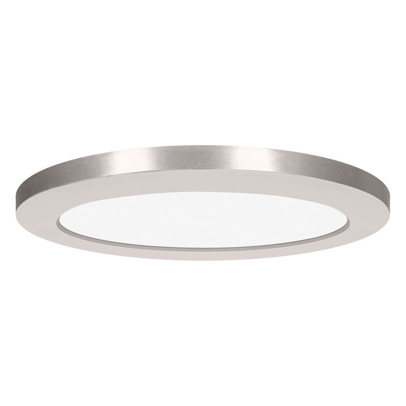 Sparacino Acrylic Flush Mount, Chrome, 0.5" H x 9" W x 9" D, 120V