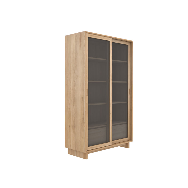 Wave Solid Wood China Cabinet