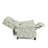 Ameiah Upholstered Farmhouse Recoco Green Manual Push Back Recliner with Solid Wood Legs-1500127634