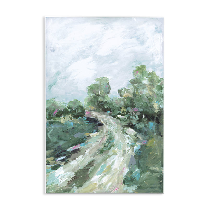 On My Way Abstract Path Wall Plaque, design by Wani Pasion, 15" H x 10" W