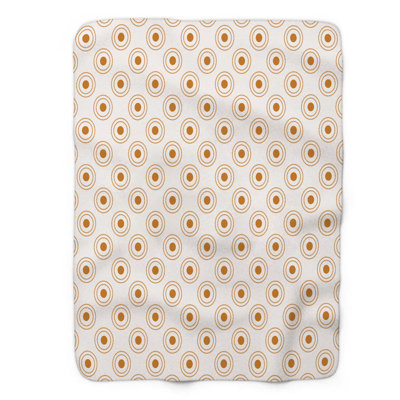 Gold Dotty - couverture en sherpa de qualité supérieure 1 pièce