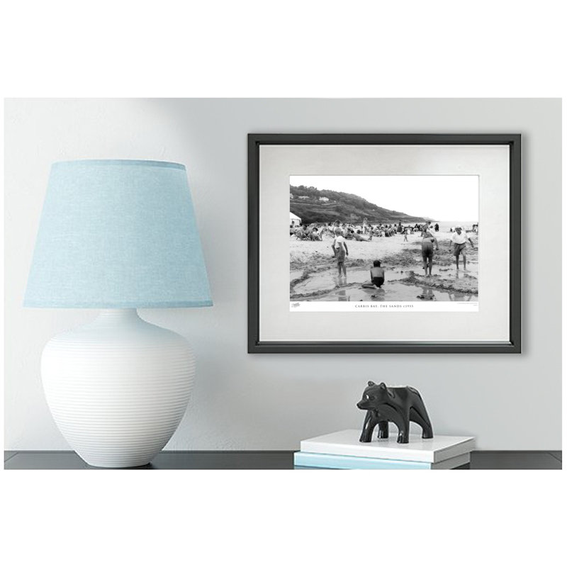 Carbis Bay, The Sands C1955 - Single Picture Frame Print on Wood, 28cm H x 36cm W x 2.3cm D