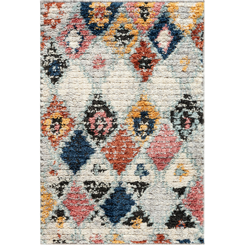 Geometric Indoor Rug, Rectangle 2'2" x 3'