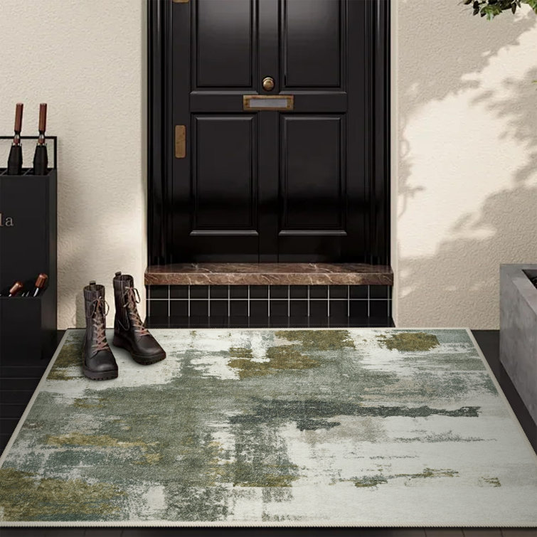 Fillender Washable Area Rugs Non-Slip Modern Abstract Soft For Living Room Entryway Bedroom