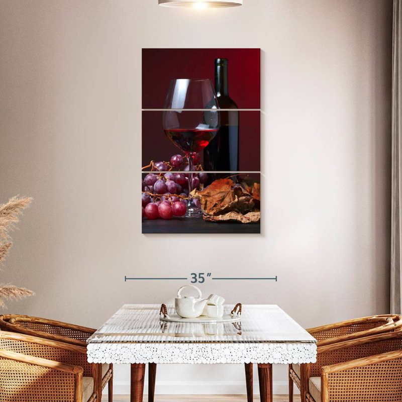 Vin rouge d'automne Yarlin, H 38 po x l 24 po