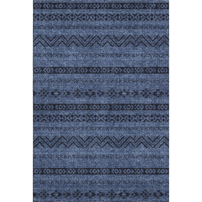 Premium Machine Washable Prisco Navy Rug
