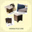 Ensemble de 2 cubes de repose-pieds d'extérieur-631639024