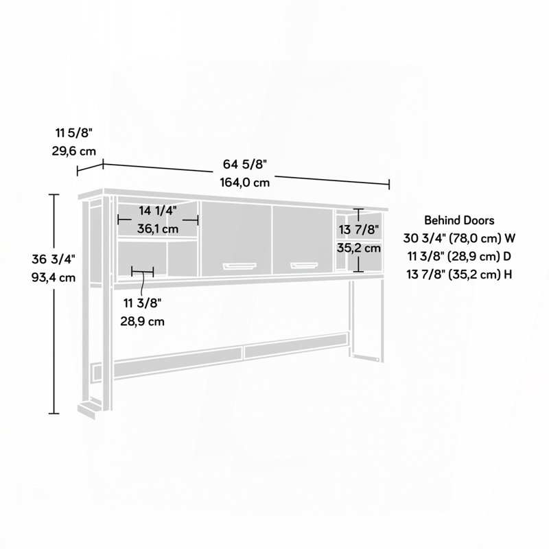 Hutch, Brown finish
