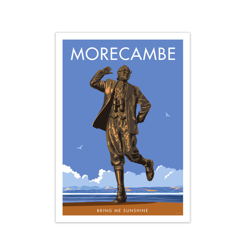 Morecambe by Stephen Millership - Print, 42 cm H x 29.7 cm W x 1 cm D, No Frame