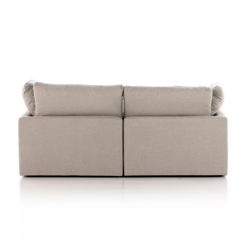 Centrale 2 Piece Sectional Sofa-Dstn Flannel, Destin Flannel Performance Weave