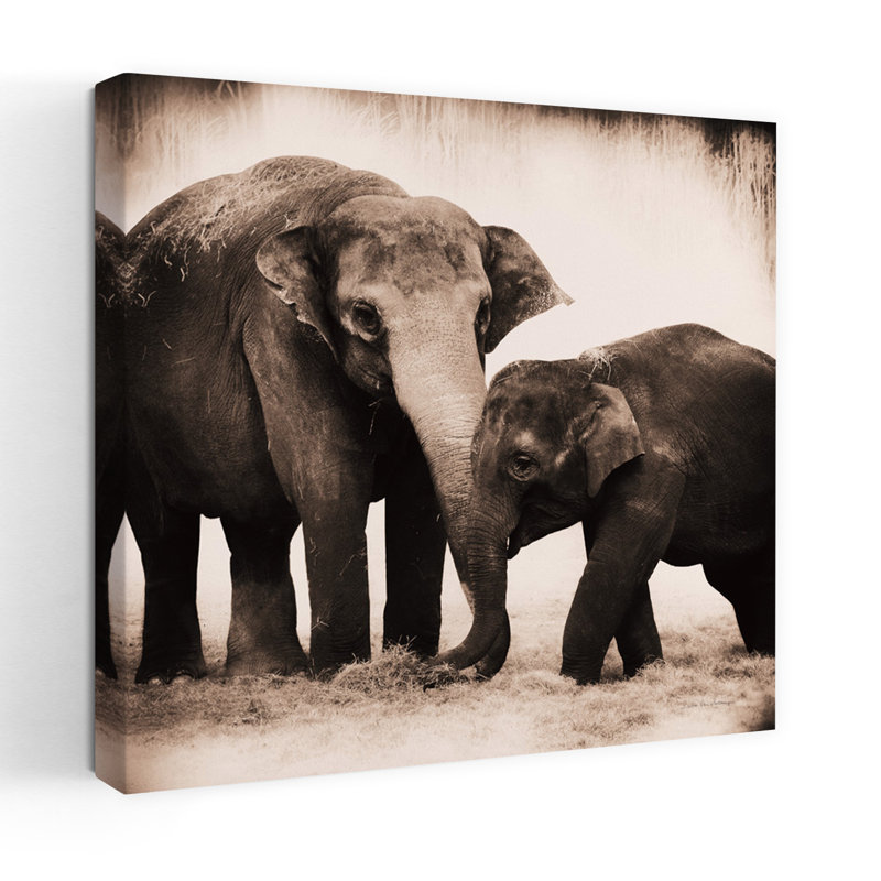 Art éléphant contemporain éléphant éléphant III, H 18 po x l 18 po
