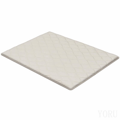Tatami japonais pliable Queen Size, matelas futon avec sac de rangement et attaches, tapis de sol 9 couches pour dormir, dortoir, méditation, yoga, 203 x 152 x 6,3 cm, blanc