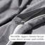 Ensemble de housse de couette en lin gris anthracite Southshore Fine Linens-336246534-336246574