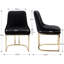 47cm H Velvet Upholstered Metal Accent-161890967