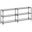 Console Table With Glass Top Steel-588766934-588766930