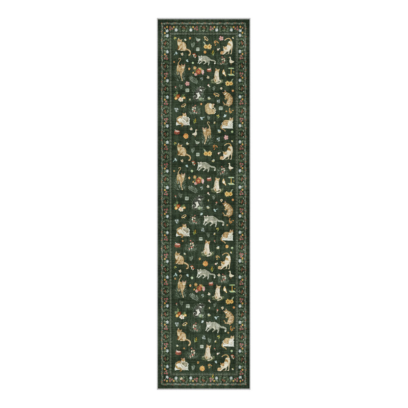 Tapis pour chat Paw & Petal, Tapis de couloir 2 pi x 8 pi, Vert