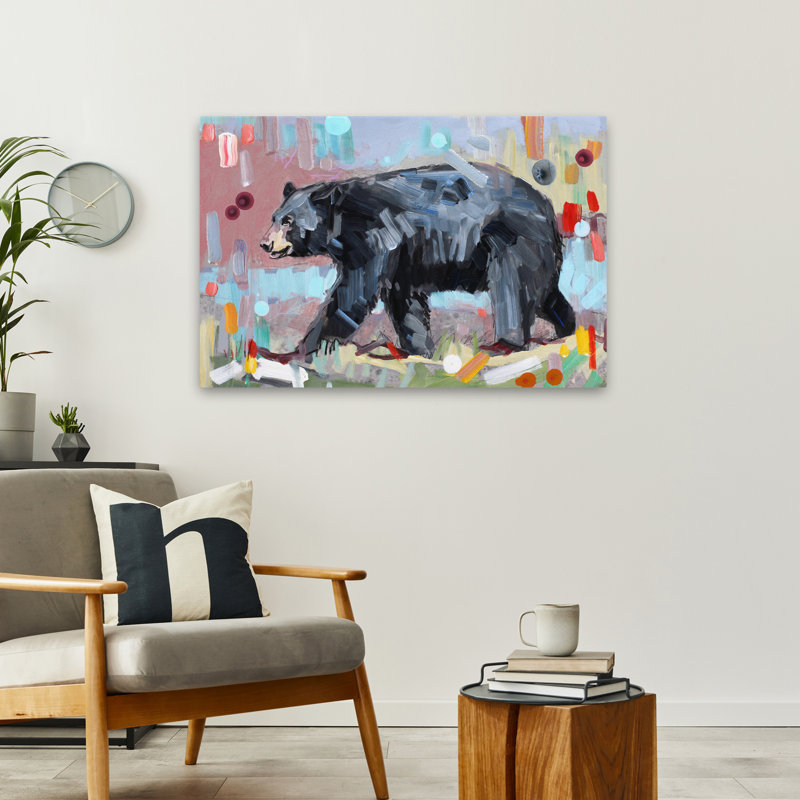 Wild Heart - Art contemporain avec des ours, H 24 po x l 36 po