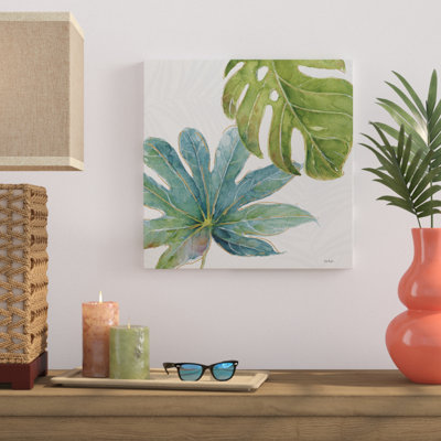 Wrapped Canvas Wall Art - Lisa Audit 'Tropical Blush VII' Wall Art for Living Room, Bedroom, or Office Décor - 35x35