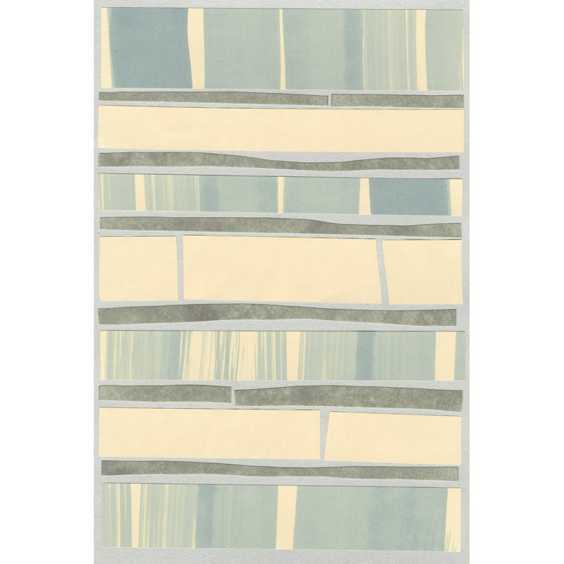 Ocean Inlay II 1 Piece Wrapped Canvas Painting, 46cm H x 30cm W