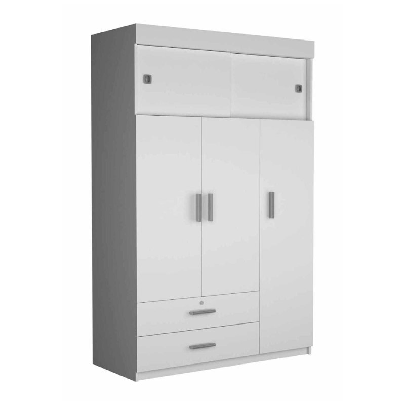 Armoire rectangulaire 2 tiroirs Kingswood - blanc