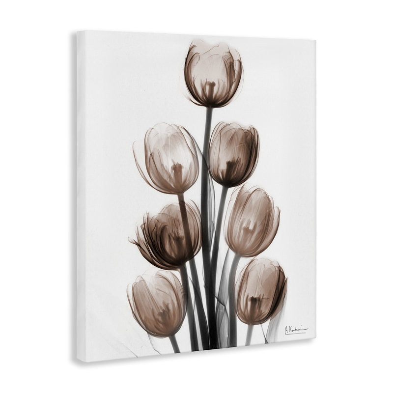 «Delightful Mocha Tulips», art mural par Albert Koetsier, H 48 po x l 36 po