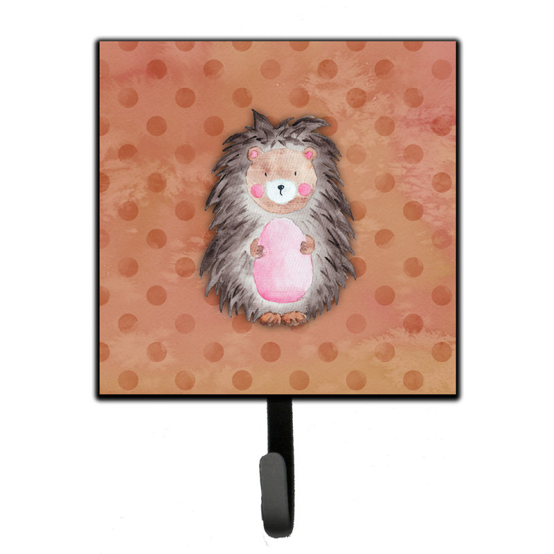 Organisateur de clés murales polkadot hedgehog avec crochets clés Zidan