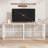 86.7" Double Dog Crate Furniture For 2 Large Dogs, Rustic Brown-2078404954