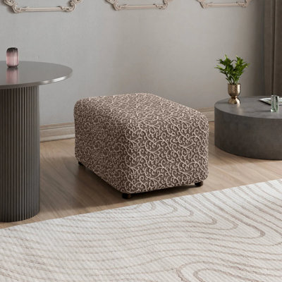 Housse extensible pour repose-pieds - Qualité et style haut de gamme - Collection Jacquard