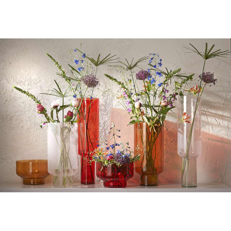 Almagul Glass Table Vase, Brown