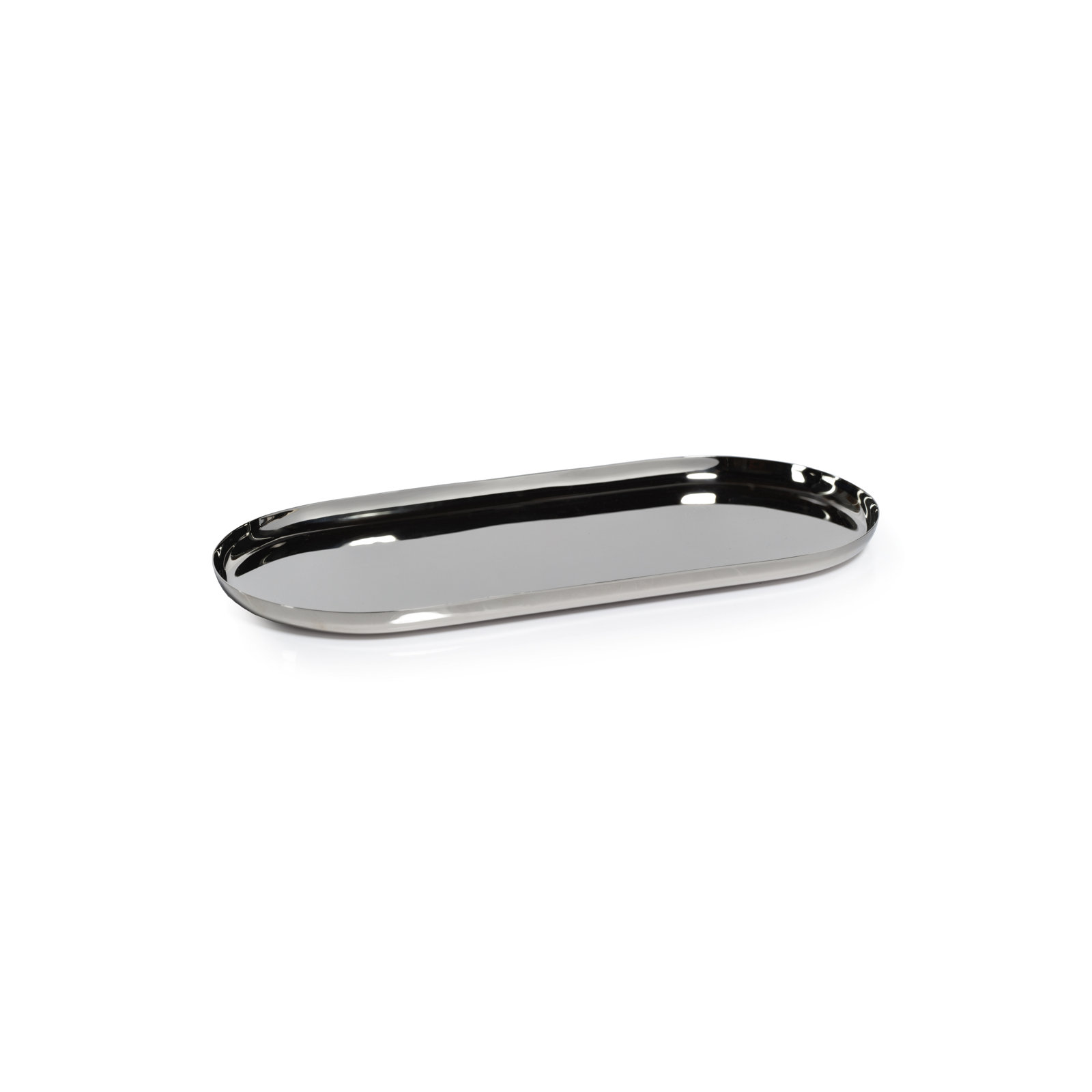 Steel Tray, Silver, 0.5" H x 5.5" W x 11.25" D