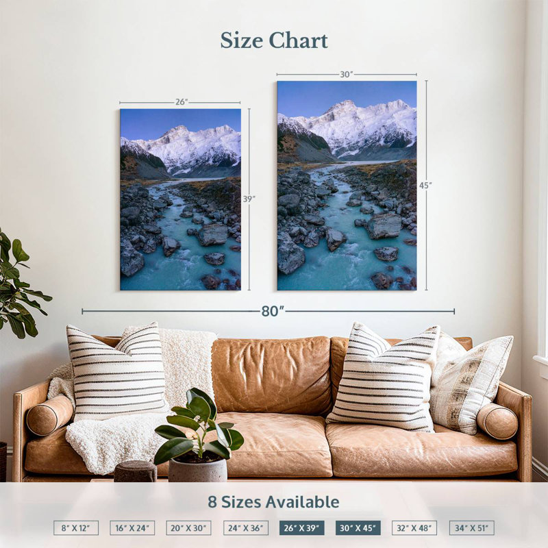 Hooker River Rocks, 39" H x 26" W