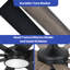 60 inch Black Modern Ceiling Fan including Light and Remote with 8 Blades, and 3 Colour Temperatures
