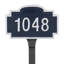 Chesterfield 1-Line Lawn Address Sign-1550107567