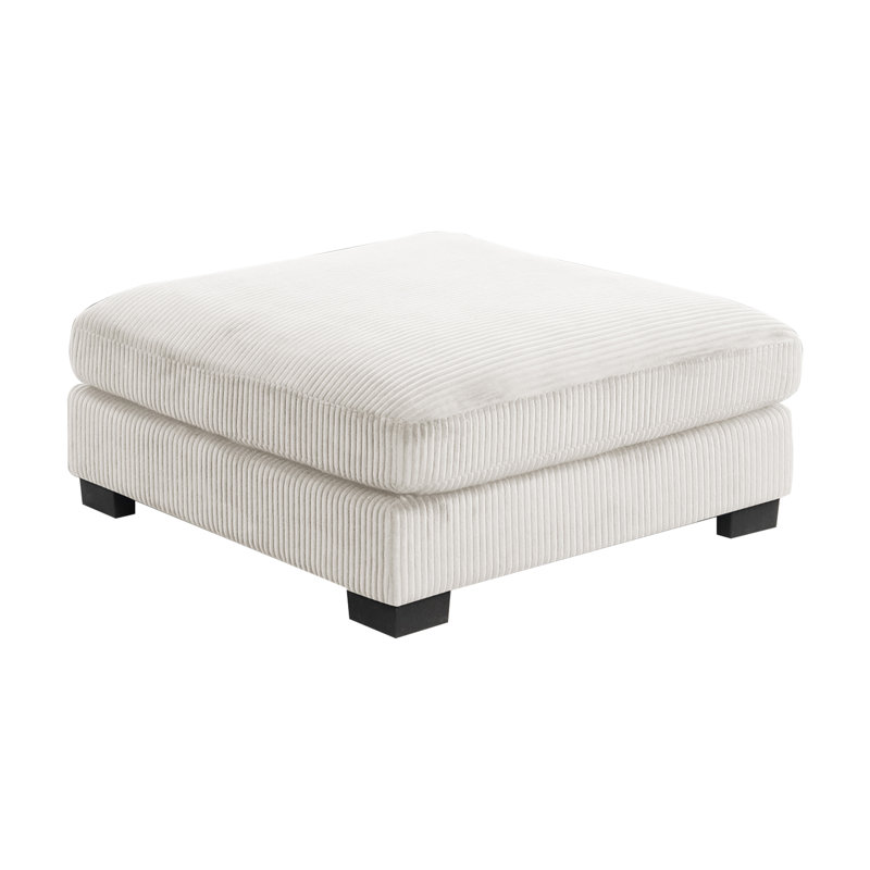 Repose-pieds modulaire Minsky crème, Crème, crème